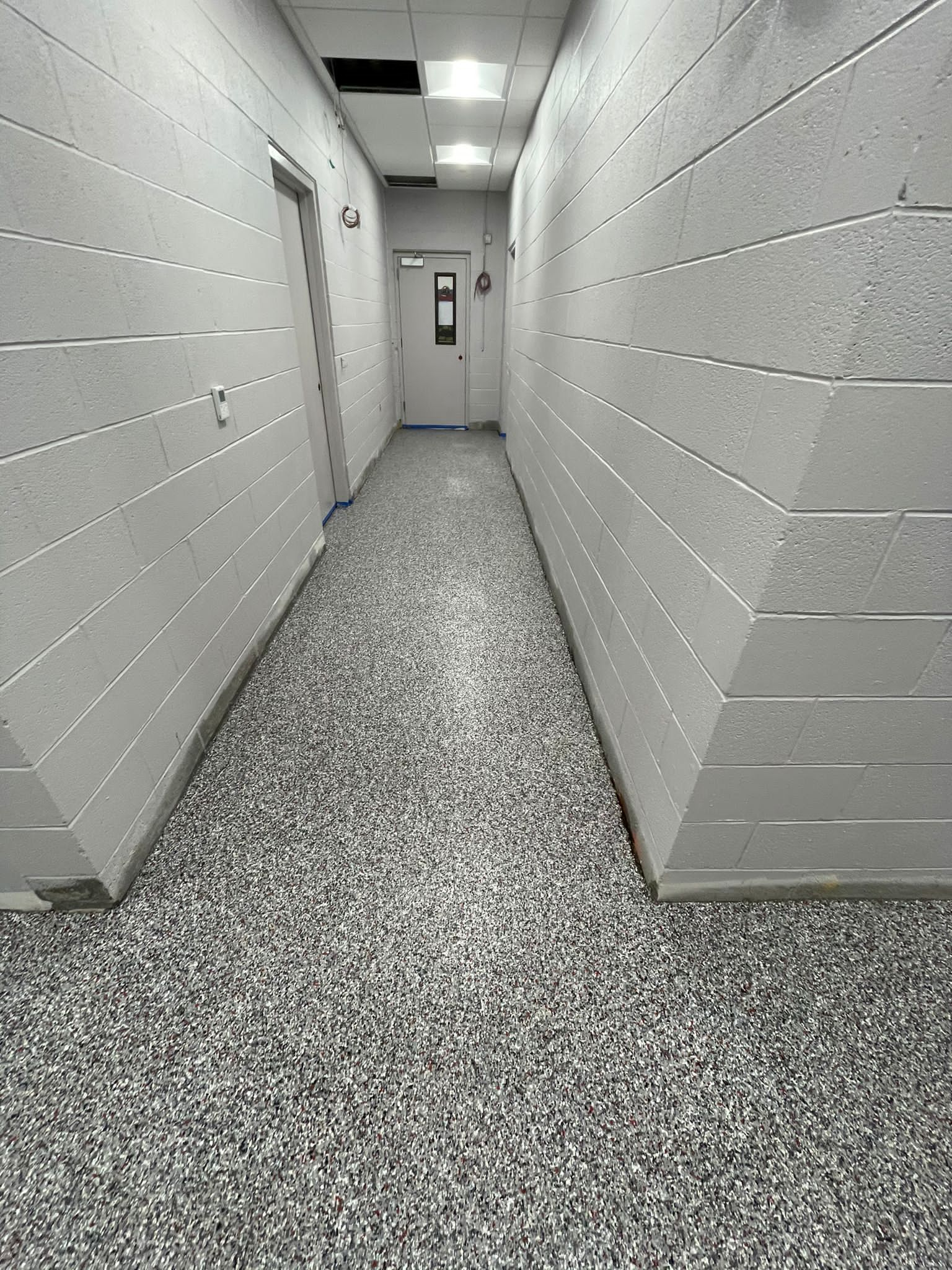 Flake Broadcast Concrete Floors - Oldstonerestoration