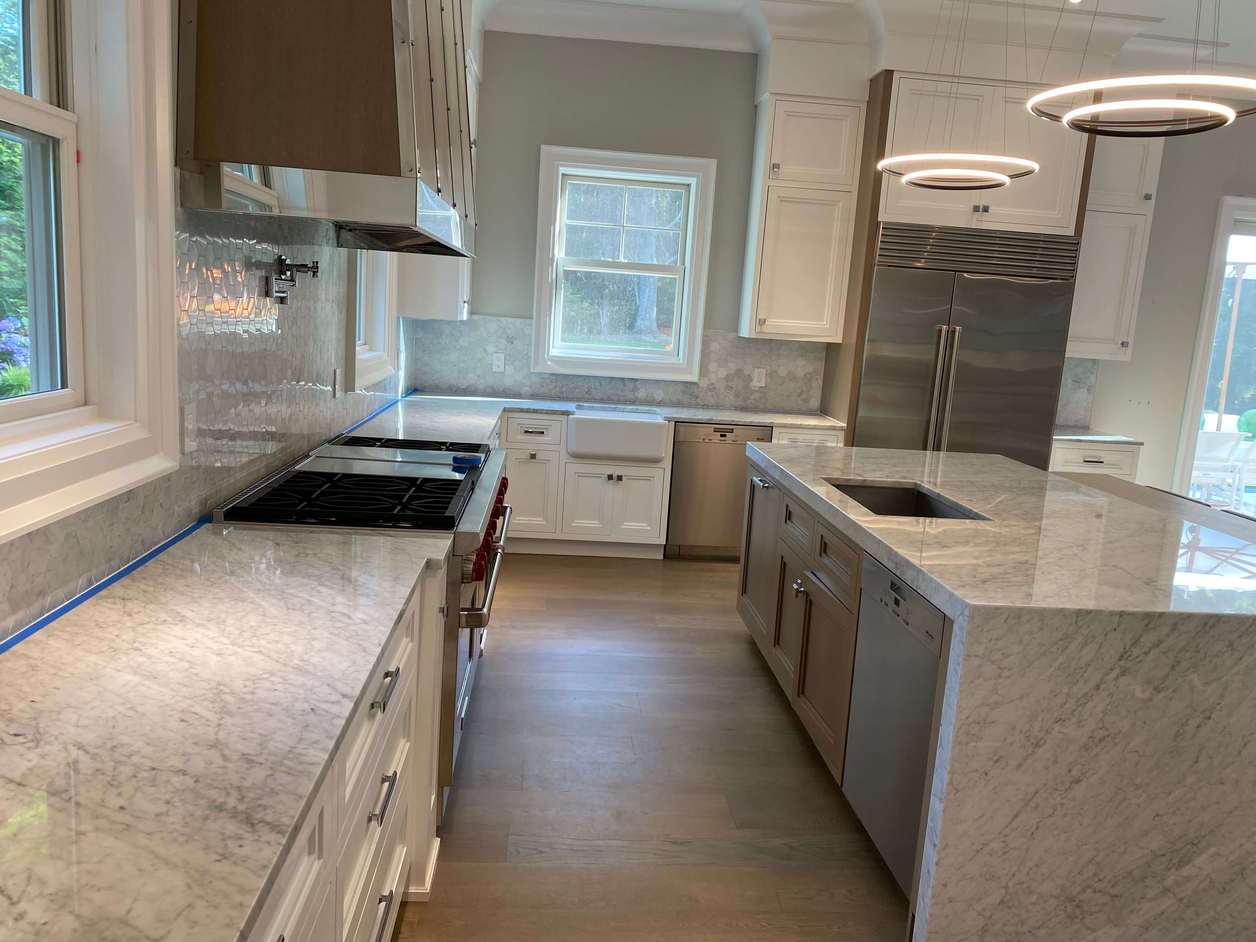 Marble Kitchen Counters Polshed Finish - Oldstonerestoration
