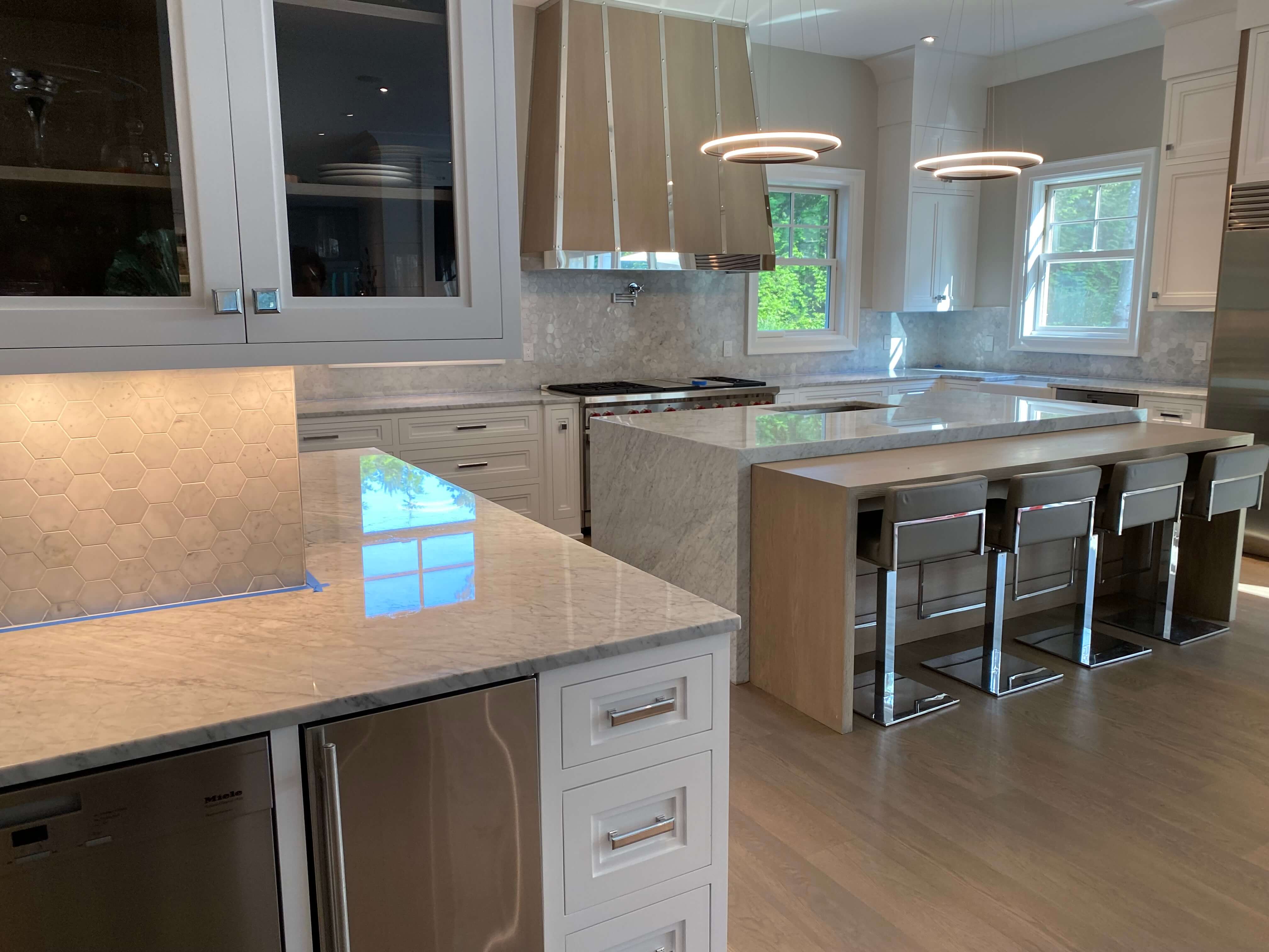 Marble Kitchen Counters Polshed Finish - Oldstonerestoration