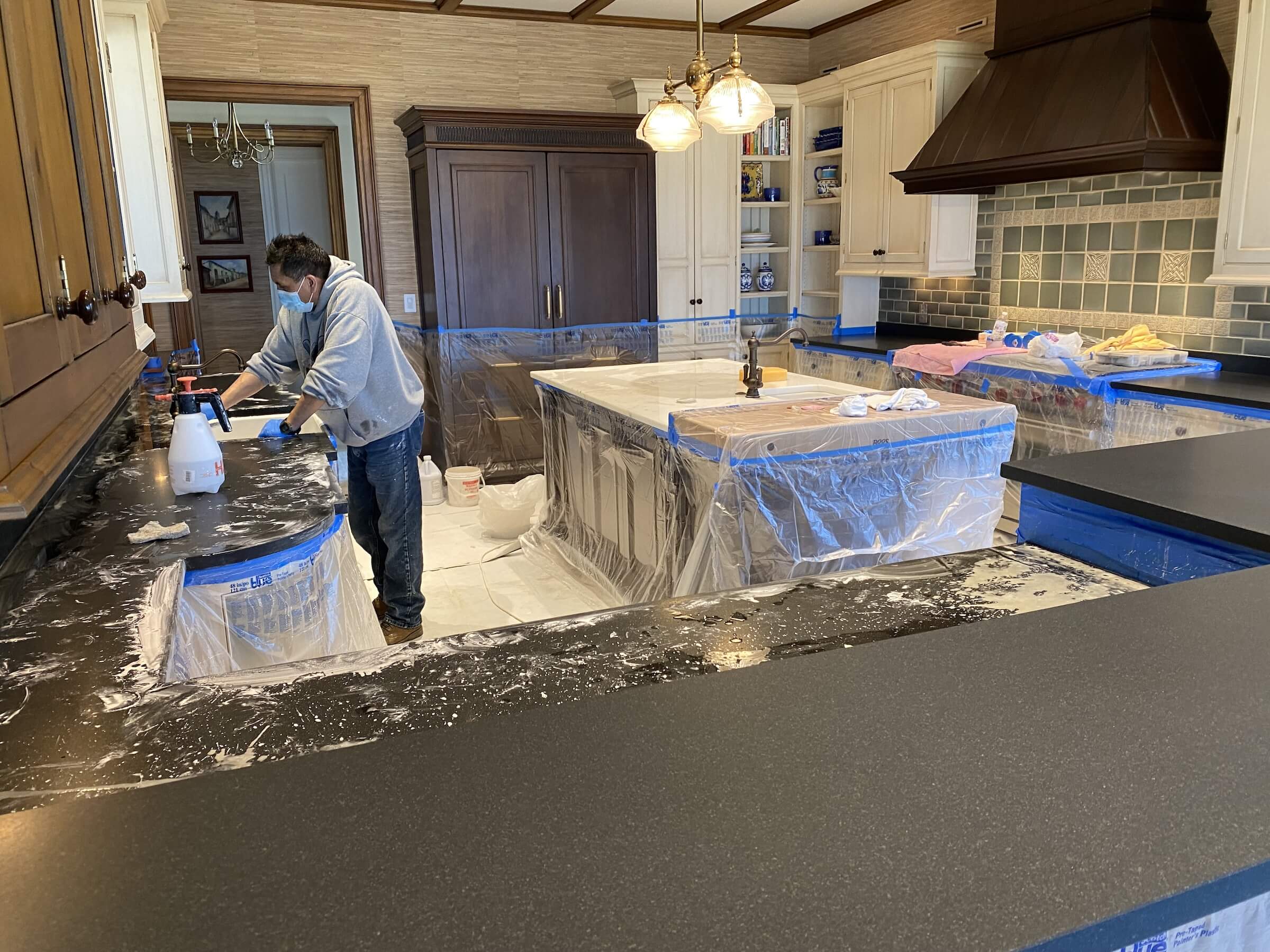 Kitchen Granite Counters Restoration - Oldstonerestoration