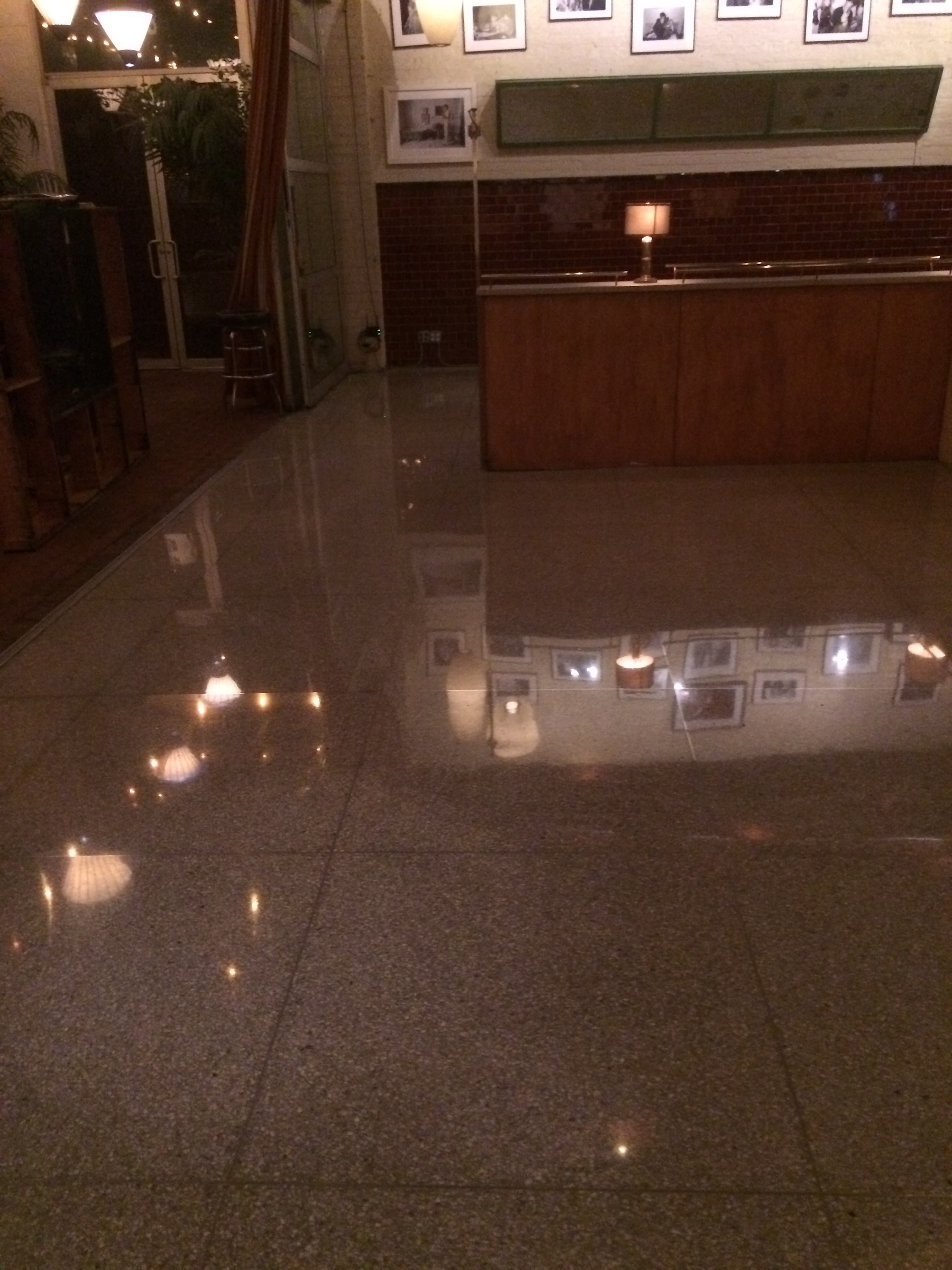 Terrazzo Floor Restoration Mechanical Polish - Oldstonerestoration