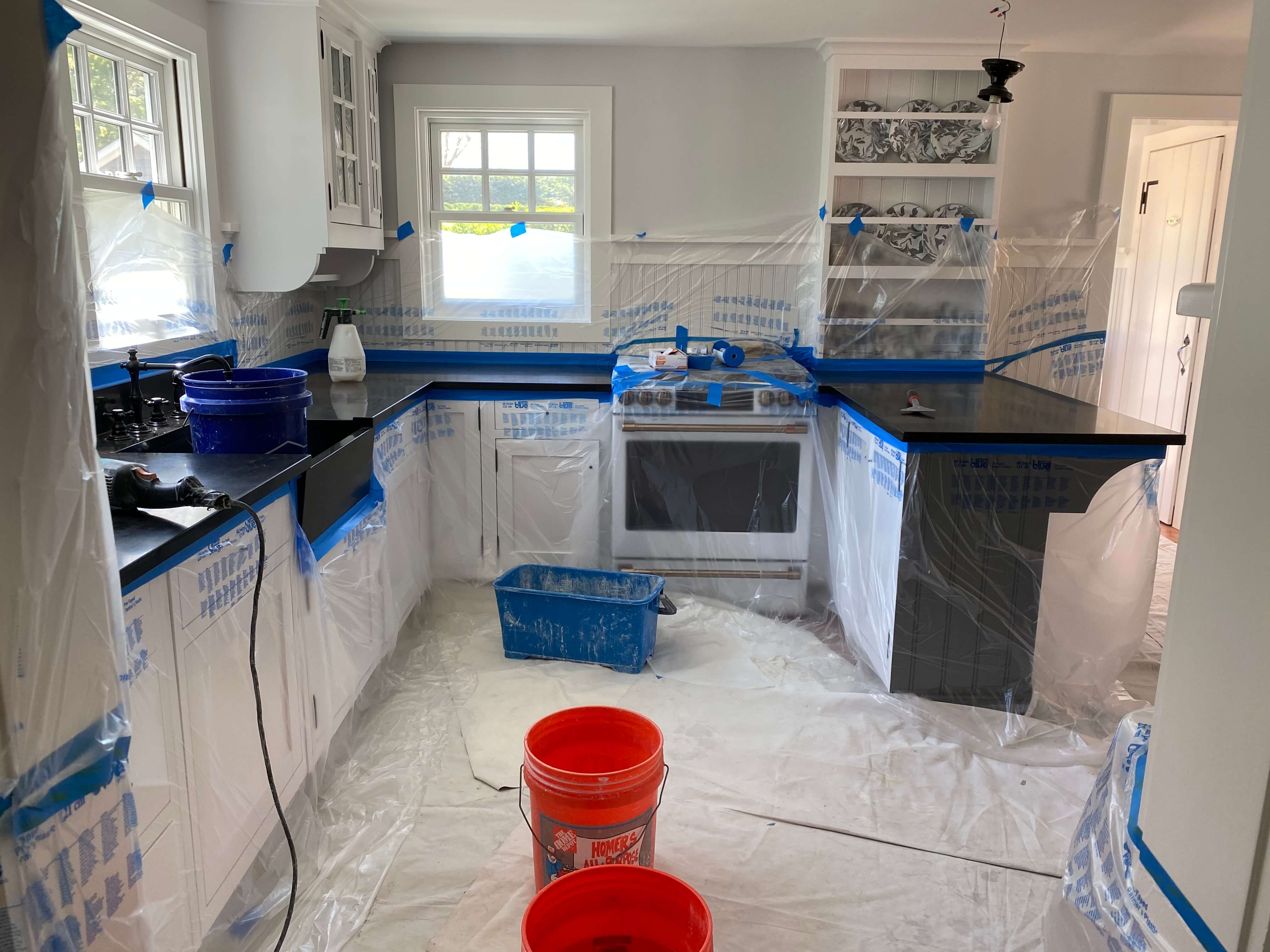 Granite Kitchen Counter Restoration - Oldstonerestoration