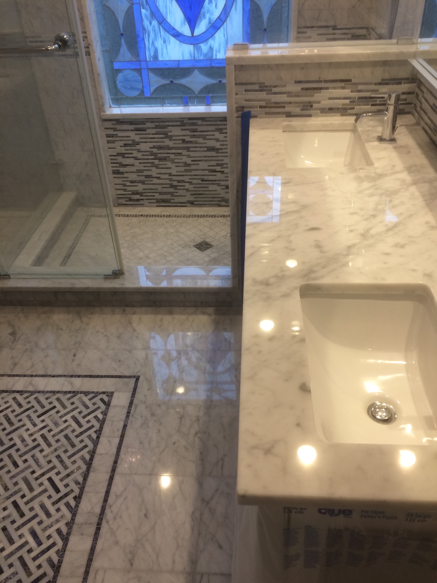 Marble Bathroom Restoration Polish Finish - Oldstonerestoration