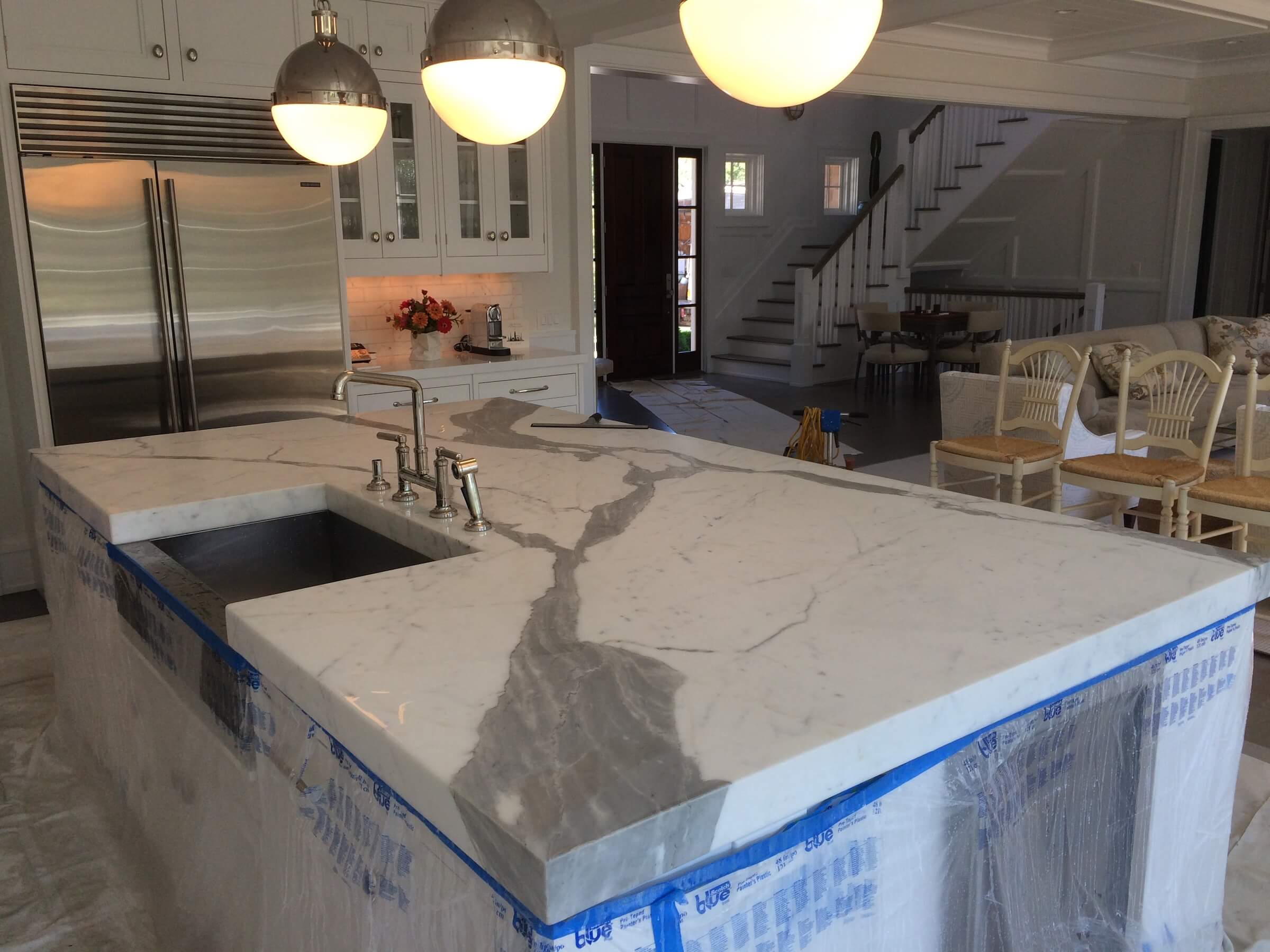 Marble Kitchen Counters Hone Finish - Oldstonerestoration