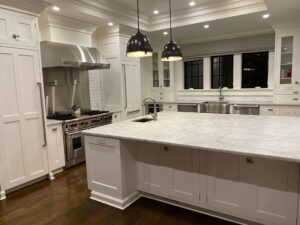 Marble Kitchen Counter Restoration Work Hone Finish