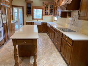Limestone Kitchen Counter Restoration