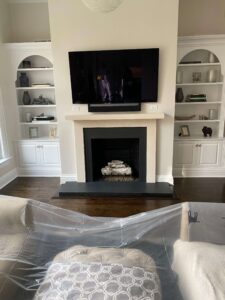 Limestone Fireplace Clean ReHone – Seal
