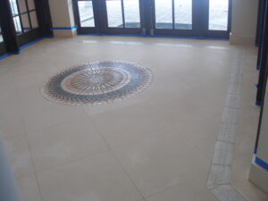 Limestone Lobby Floor Restoration