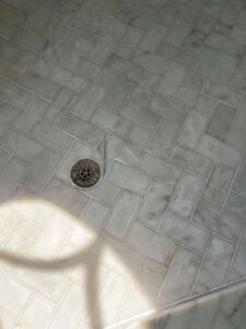 Marble Shower Floor Restoration