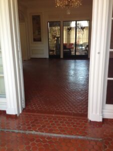 Terrecotta Tile Floor Restoration