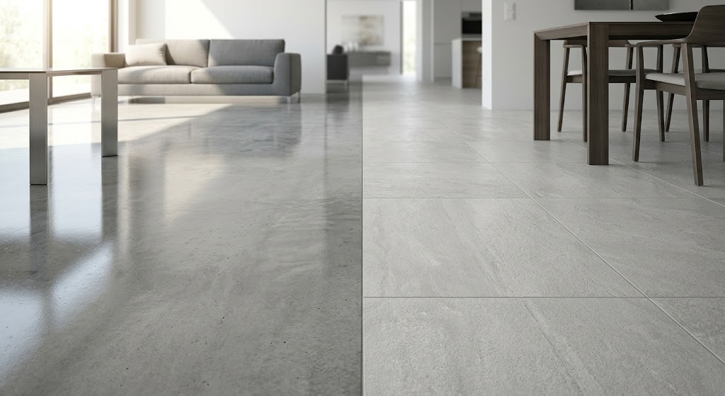 Polished Concrete Floors vs Tiles: Which Saves More Money?